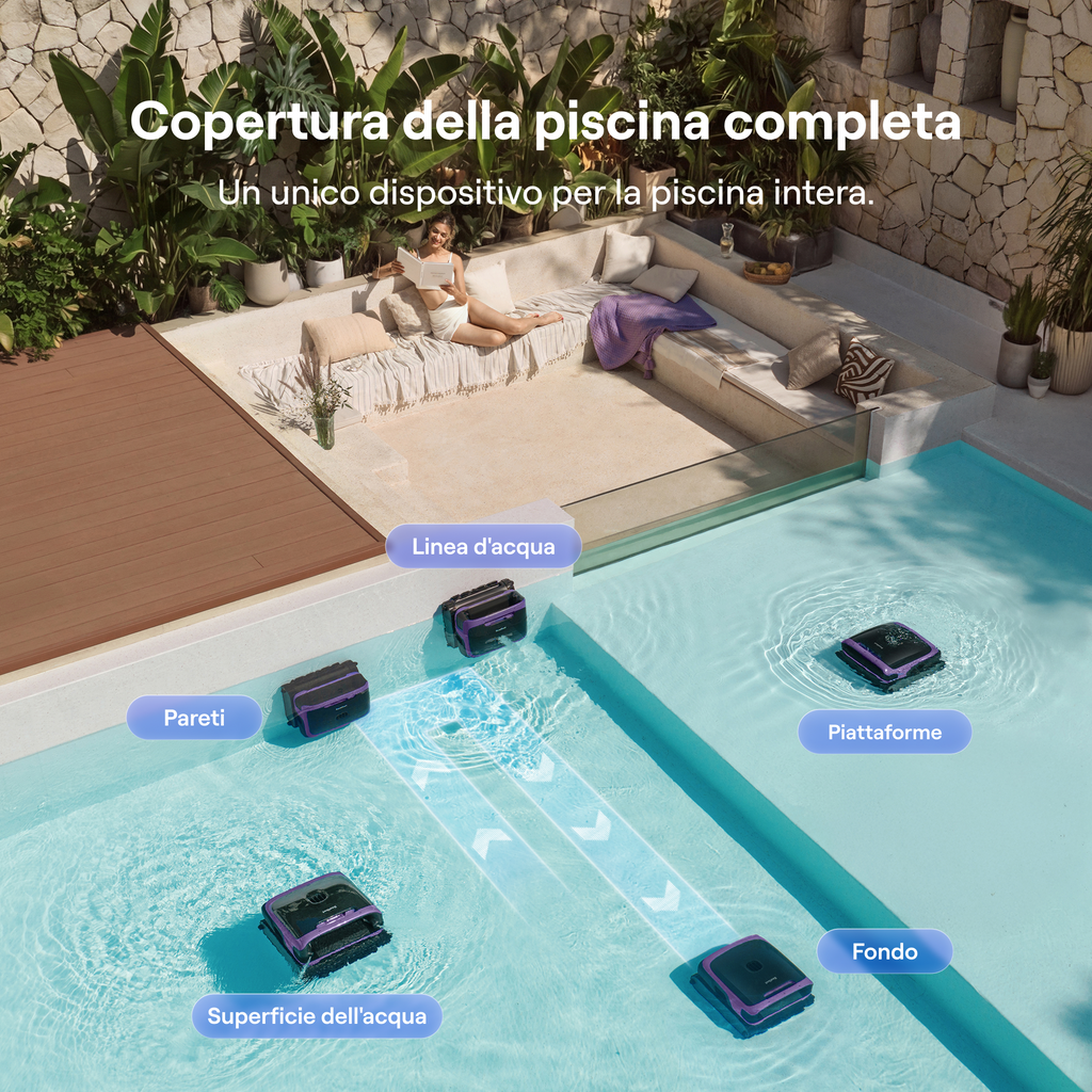 Beatbot Sora 70 Robot Piscina Viola Lavanda
