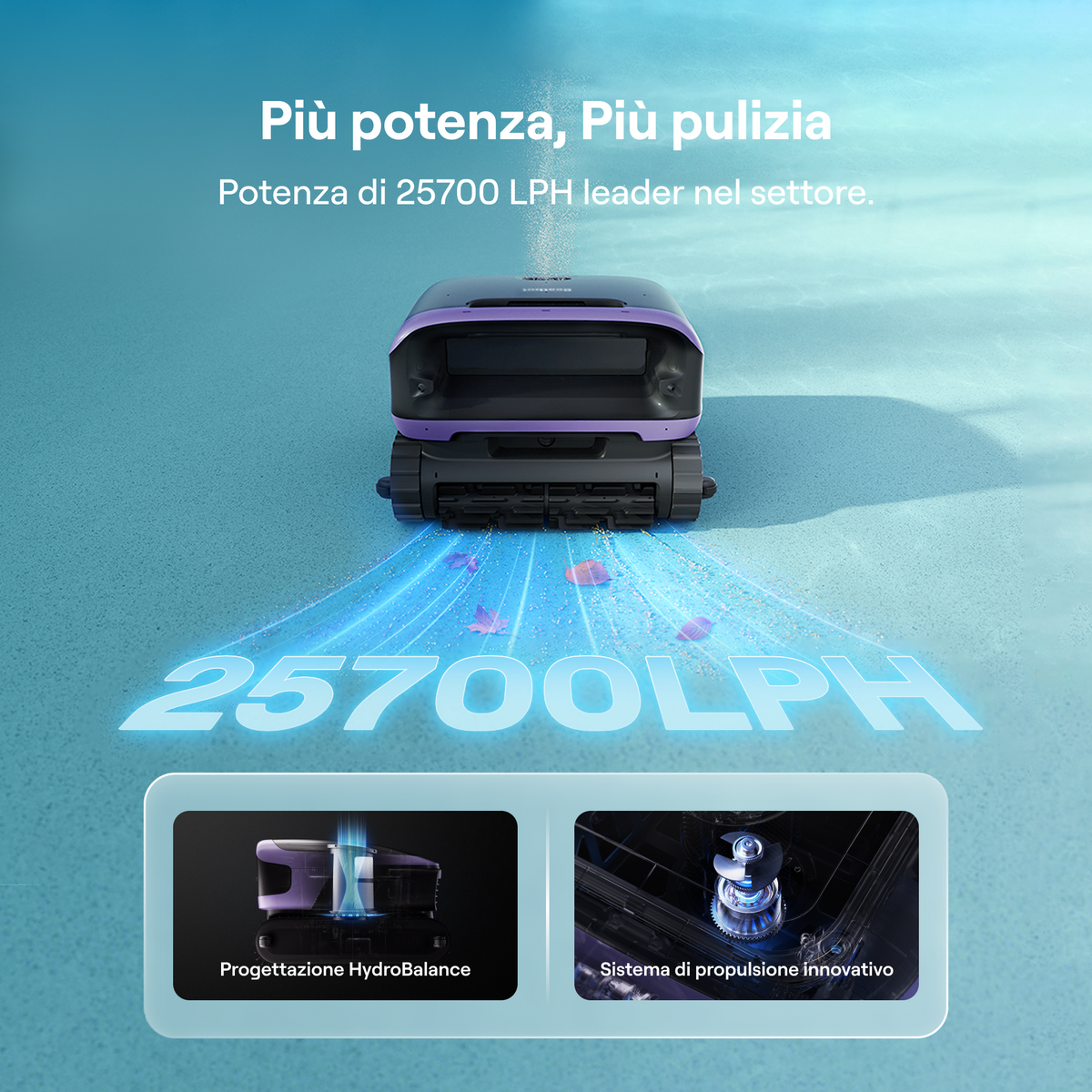 Beatbot Sora 70 Robot Piscina Viola Lavanda