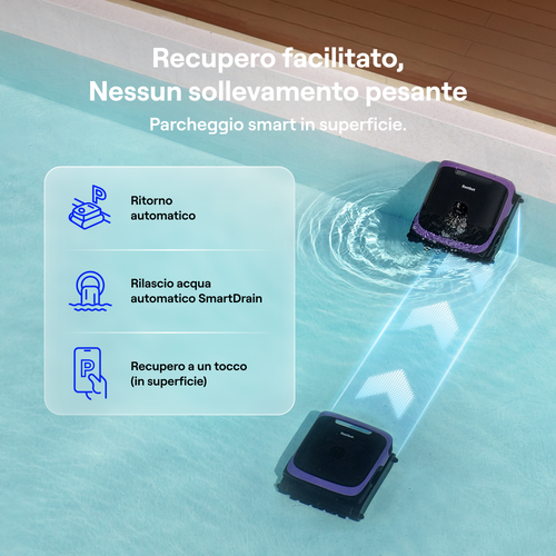 Beatbot Sora 70 Robot Piscina Viola Lavanda