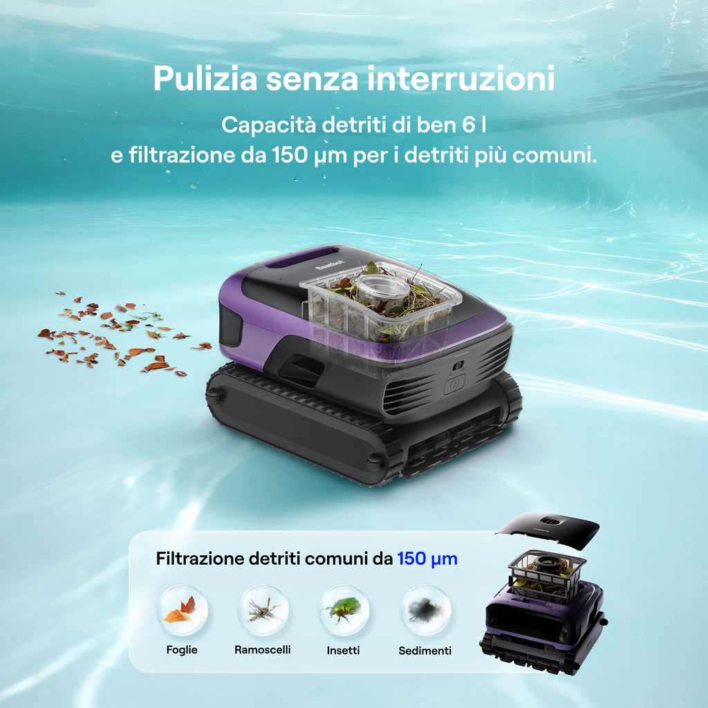 Beatbot Sora 70 Robot Piscina Viola Lavanda